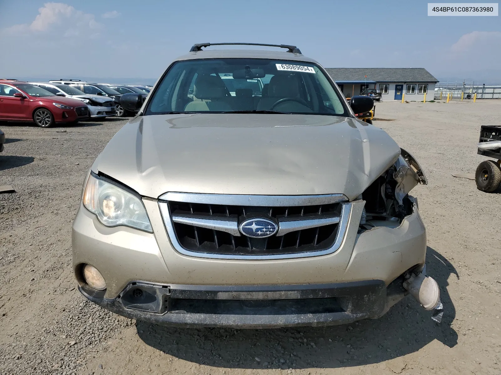 2008 Subaru Outback 2.5I VIN: 4S4BP61C087363980 Lot: 63089054