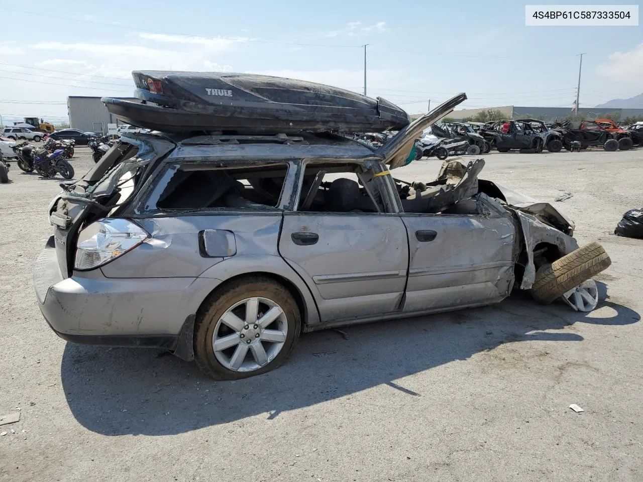 2008 Subaru Outback 2.5I VIN: 4S4BP61C587333504 Lot: 63217584