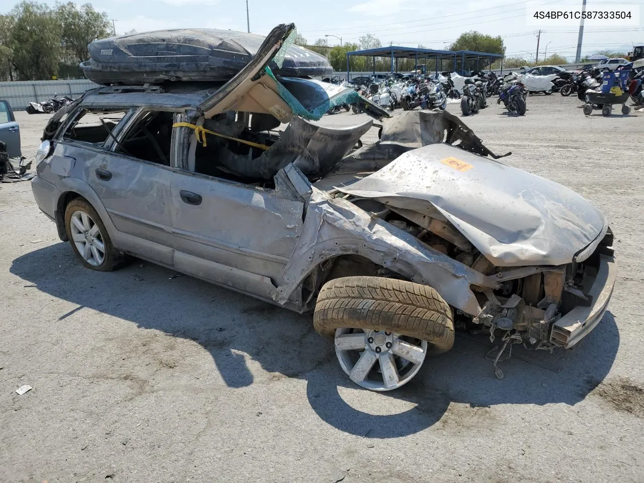 2008 Subaru Outback 2.5I VIN: 4S4BP61C587333504 Lot: 63217584