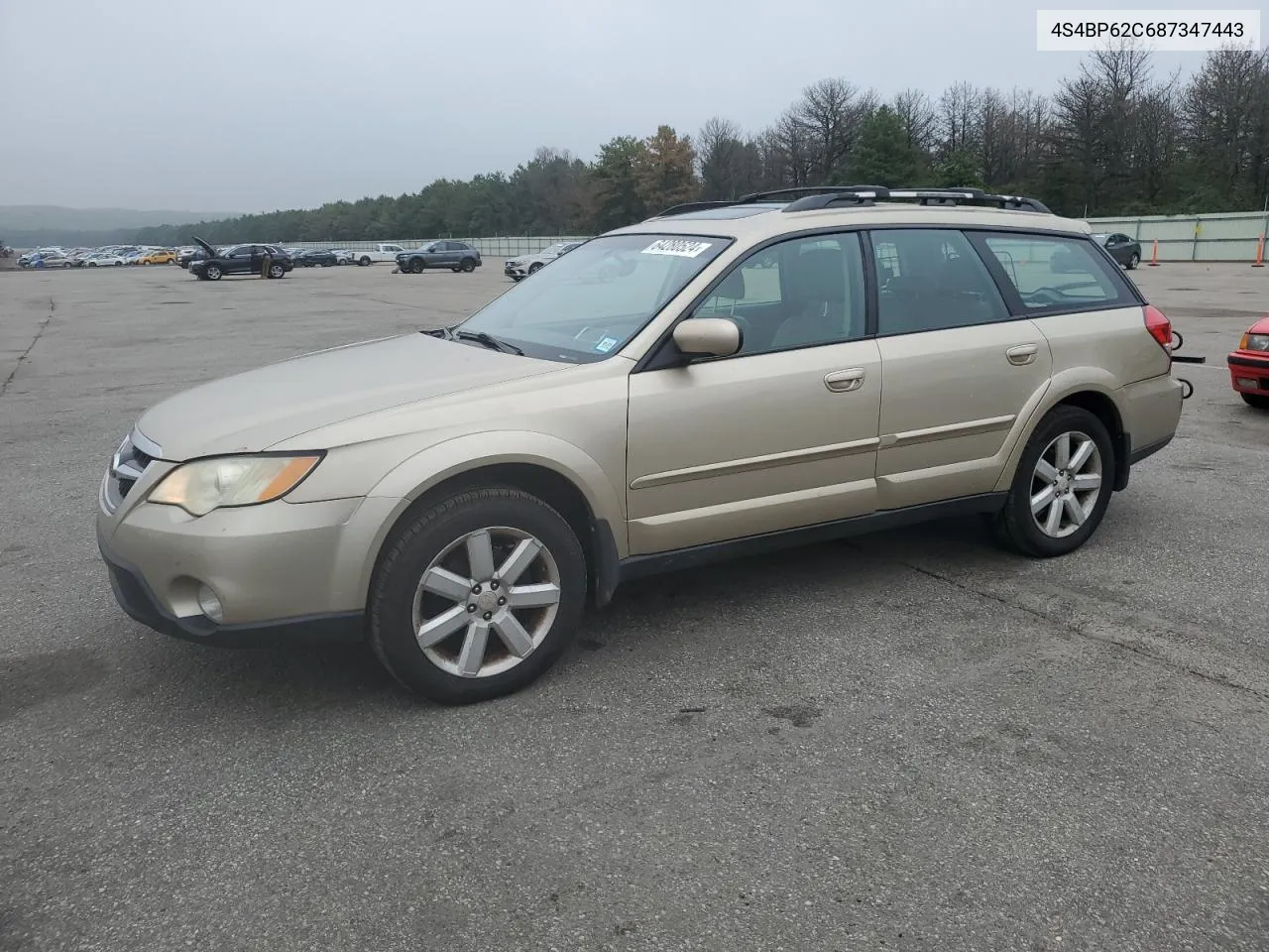 2008 Subaru Outback 2.5I Limited VIN: 4S4BP62C687347443 Lot: 64280524