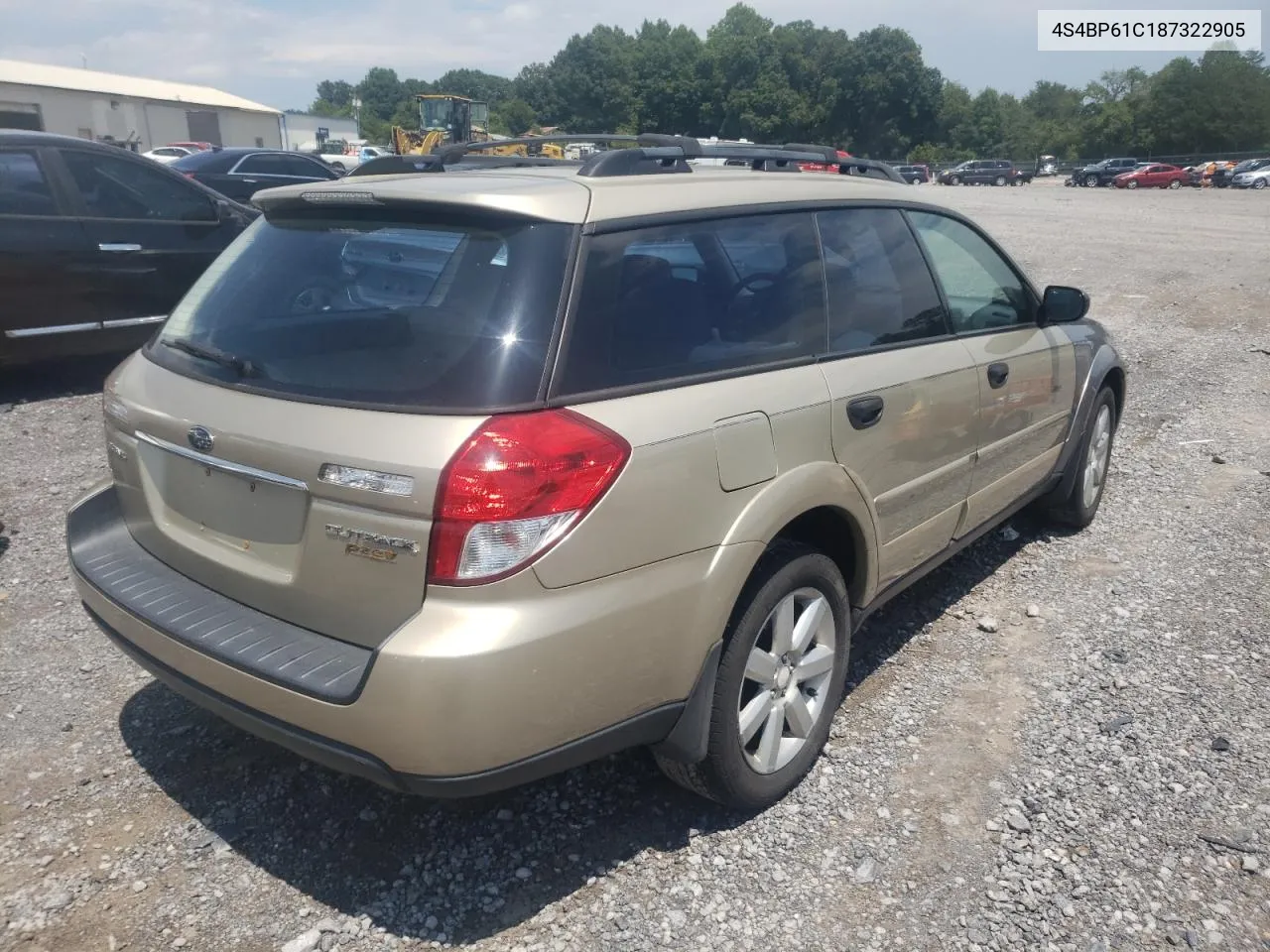 2008 Subaru Outback 2.5I VIN: 4S4BP61C187322905 Lot: 65373644