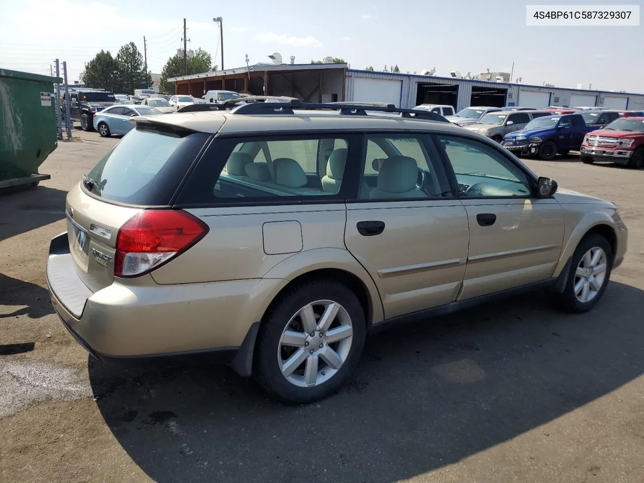 2008 Subaru Outback 2.5I VIN: 4S4BP61C587329307 Lot: 65766974