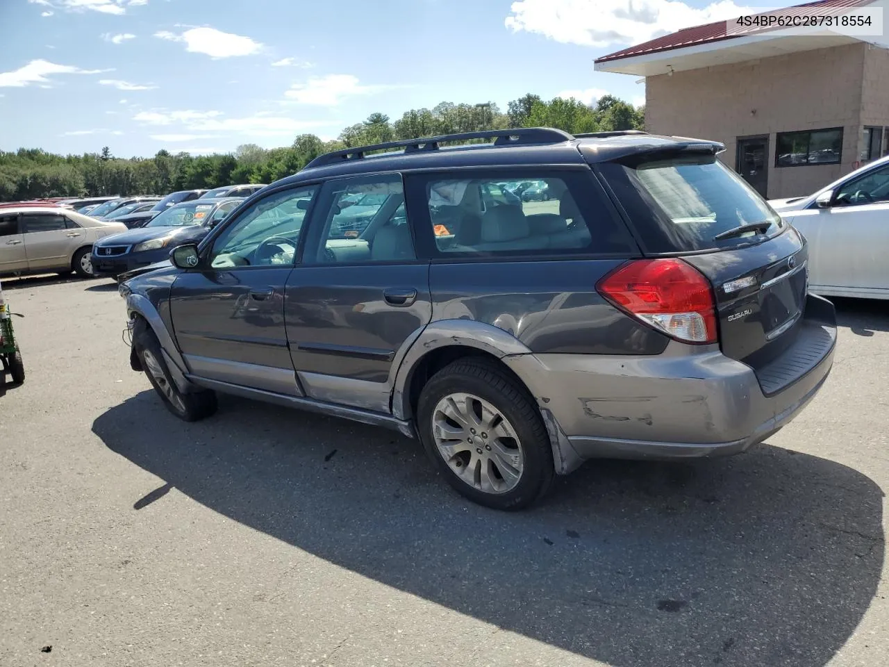 4S4BP62C287318554 2008 Subaru Outback 2.5I Limited