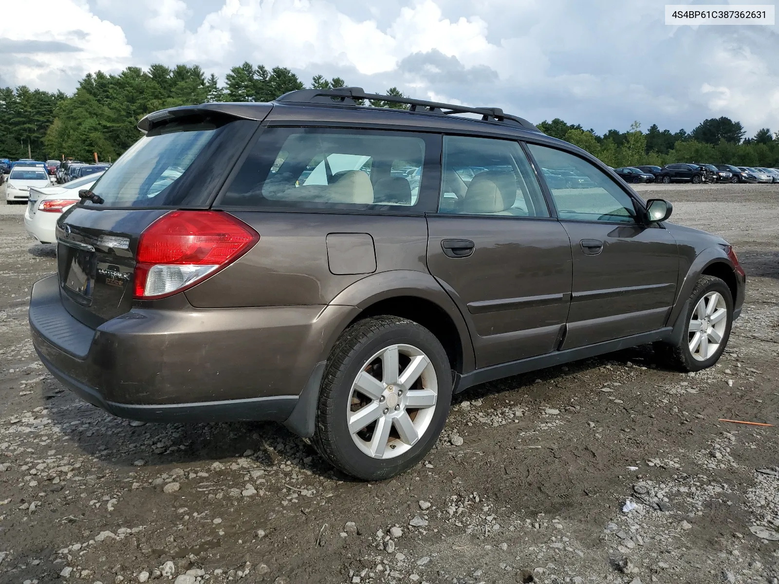 2008 Subaru Outback 2.5I VIN: 4S4BP61C387362631 Lot: 68337154