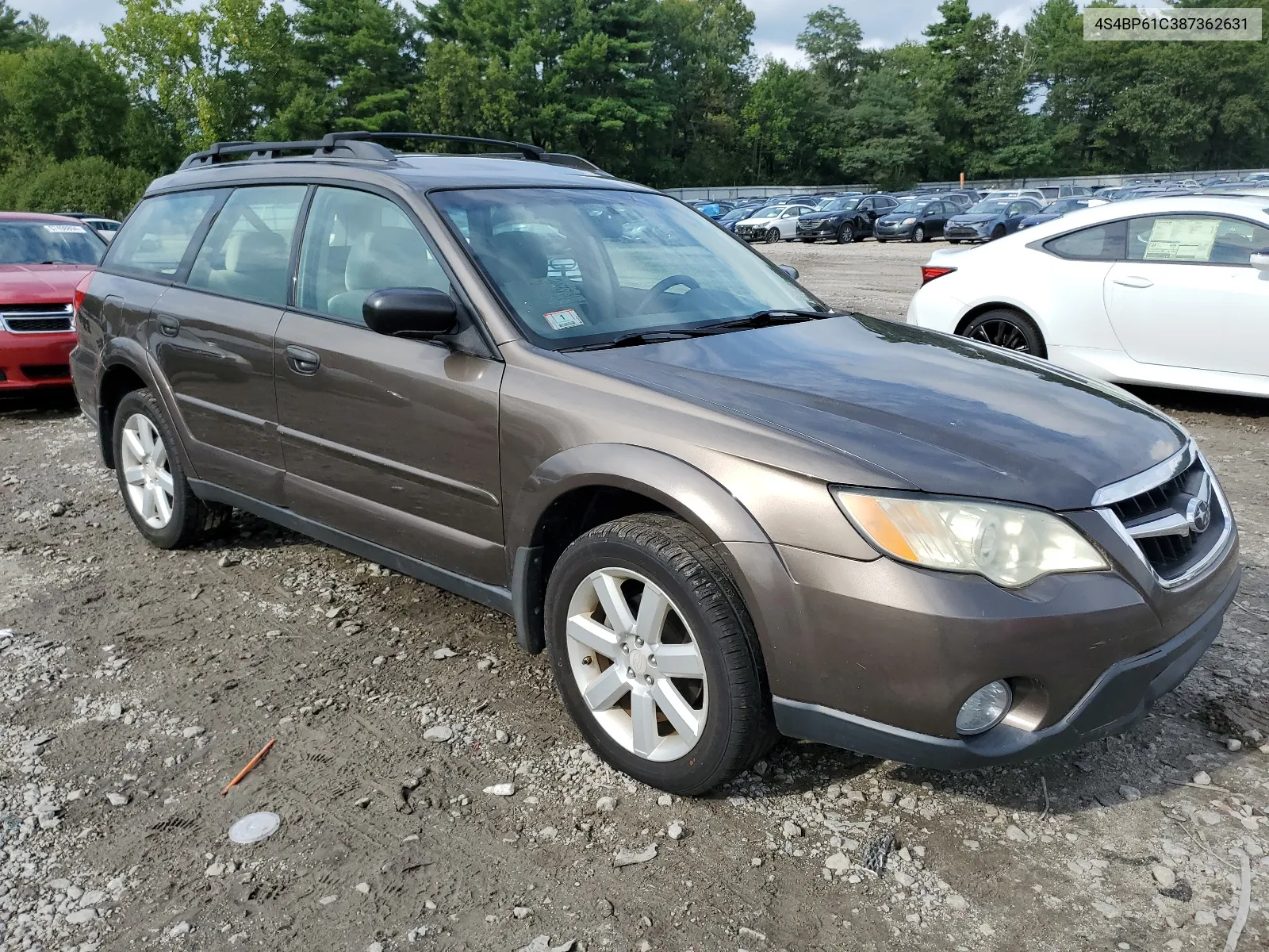 2008 Subaru Outback 2.5I VIN: 4S4BP61C387362631 Lot: 68337154