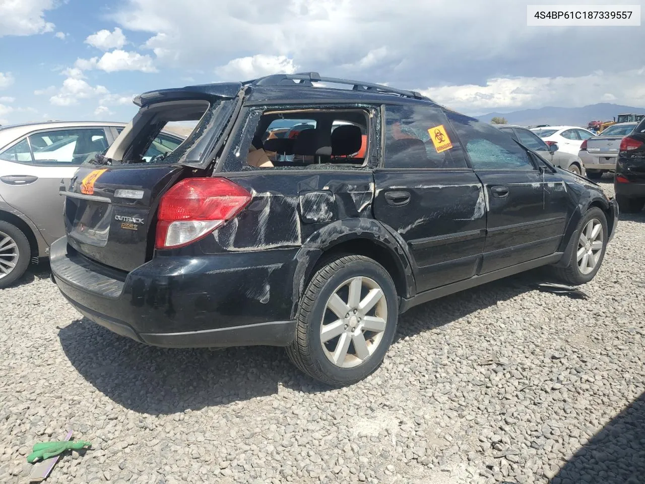 2008 Subaru Outback 2.5I VIN: 4S4BP61C187339557 Lot: 68516394