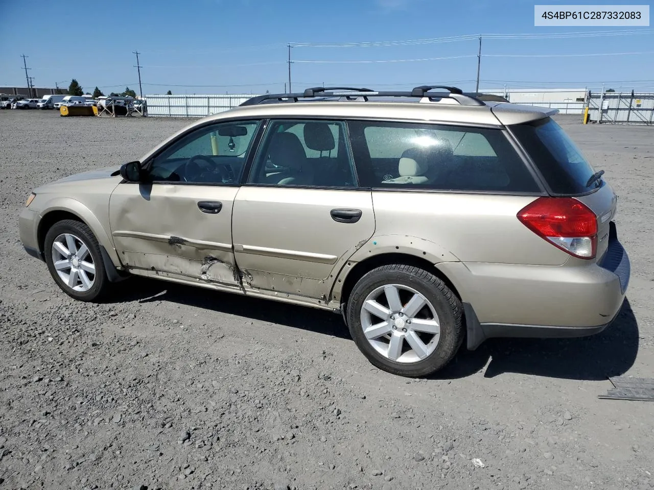 2008 Subaru Outback 2.5I VIN: 4S4BP61C287332083 Lot: 69659814