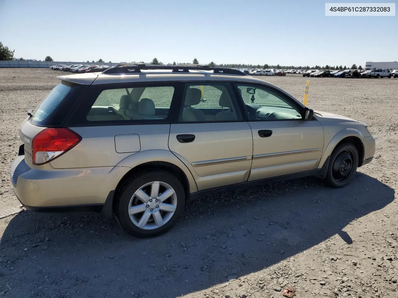 4S4BP61C287332083 2008 Subaru Outback 2.5I