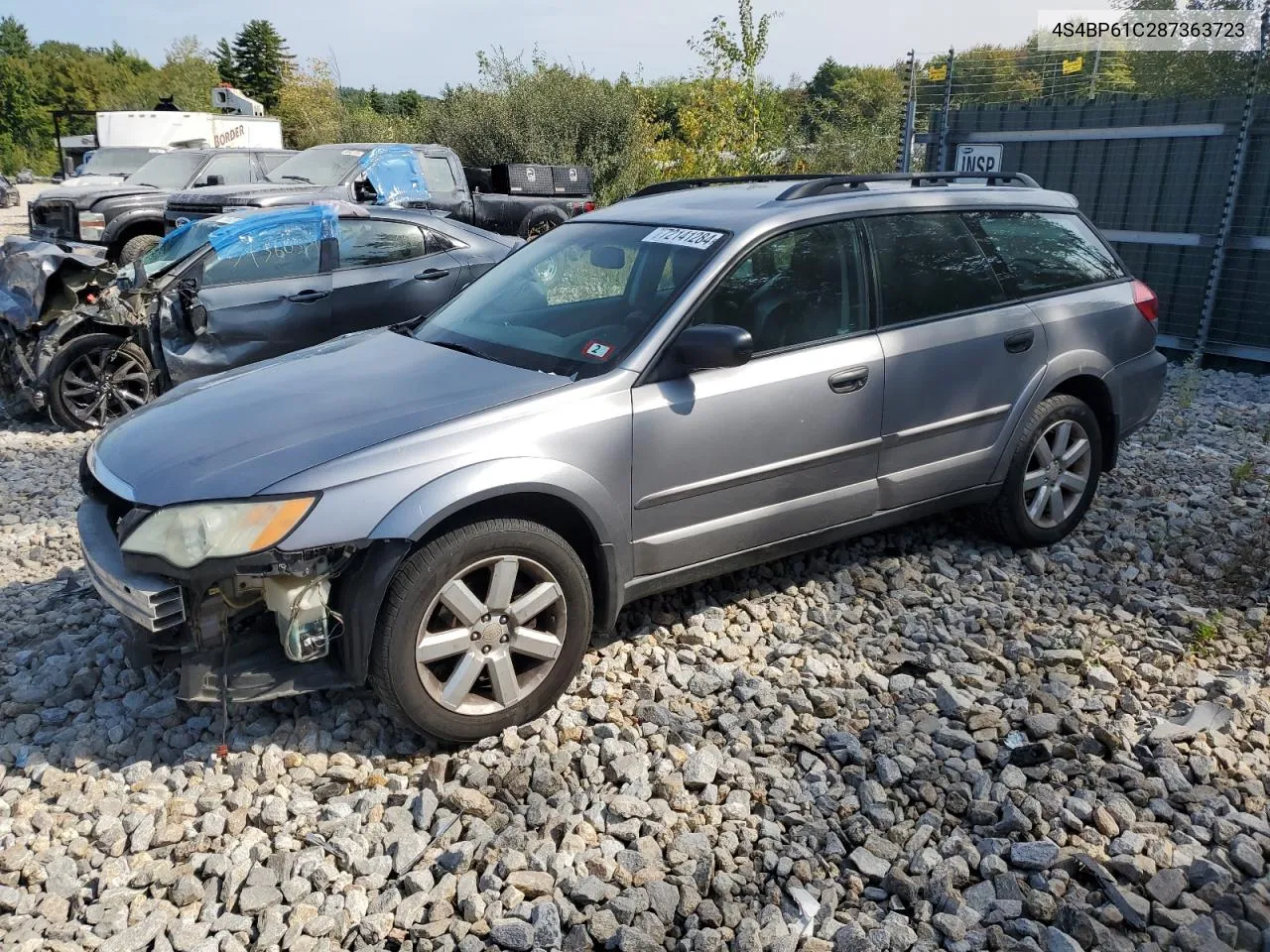 2008 Subaru Outback 2.5I VIN: 4S4BP61C287363723 Lot: 72141284