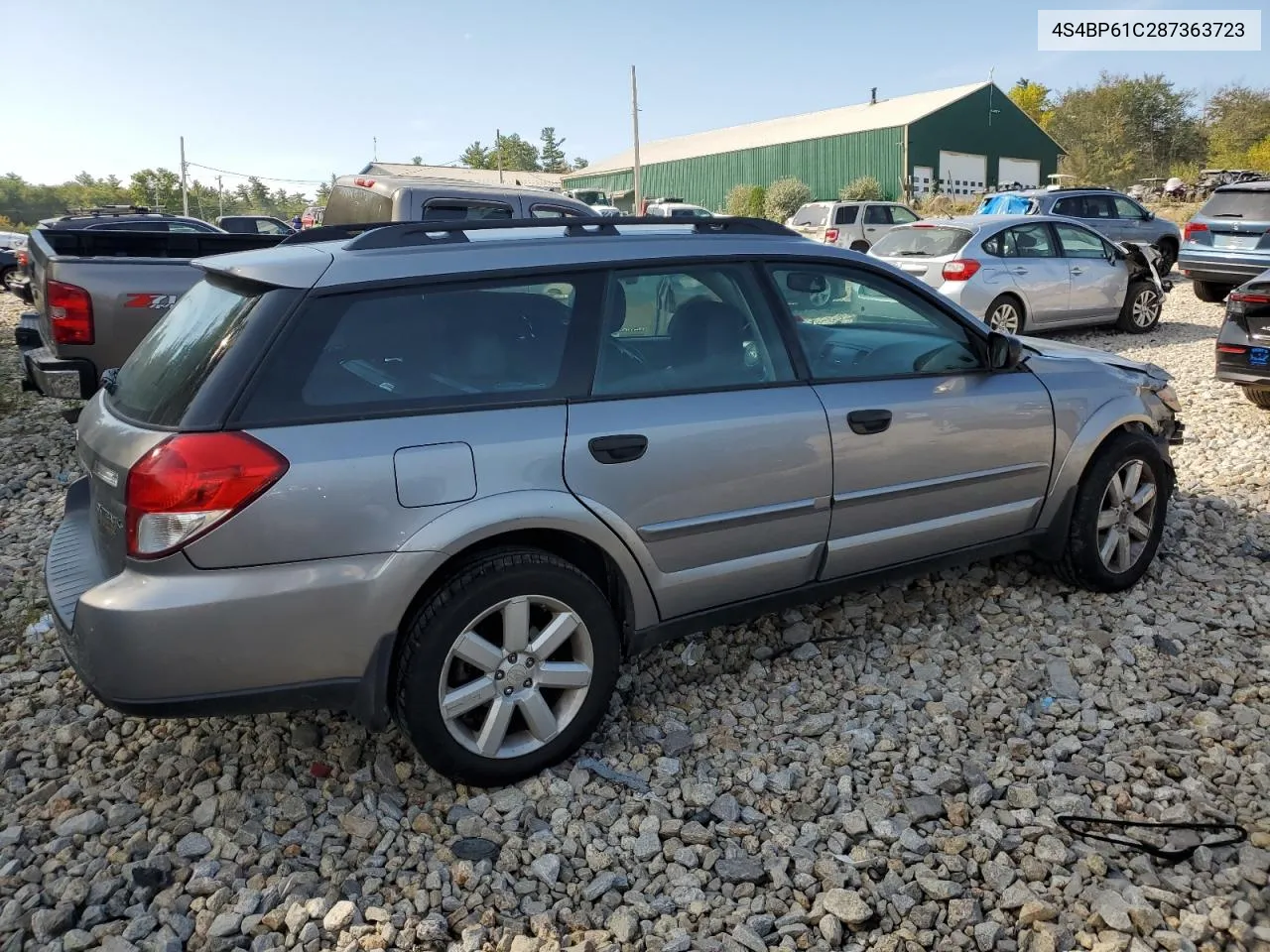 2008 Subaru Outback 2.5I VIN: 4S4BP61C287363723 Lot: 72141284