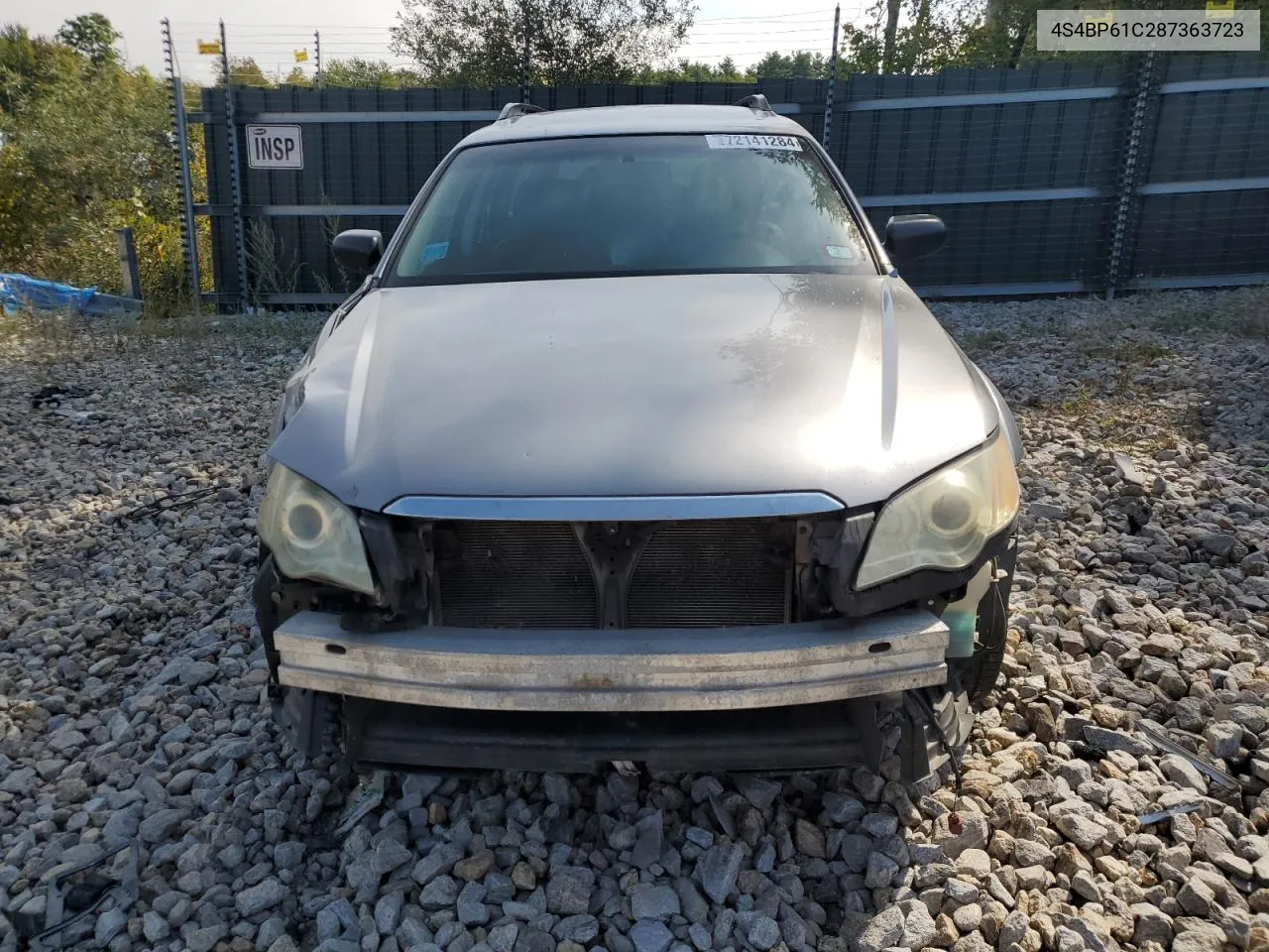 2008 Subaru Outback 2.5I VIN: 4S4BP61C287363723 Lot: 72141284