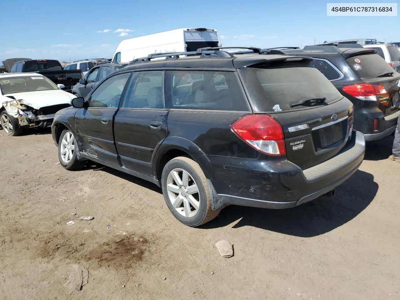 2008 Subaru Outback 2.5I VIN: 4S4BP61C787316834 Lot: 73369064