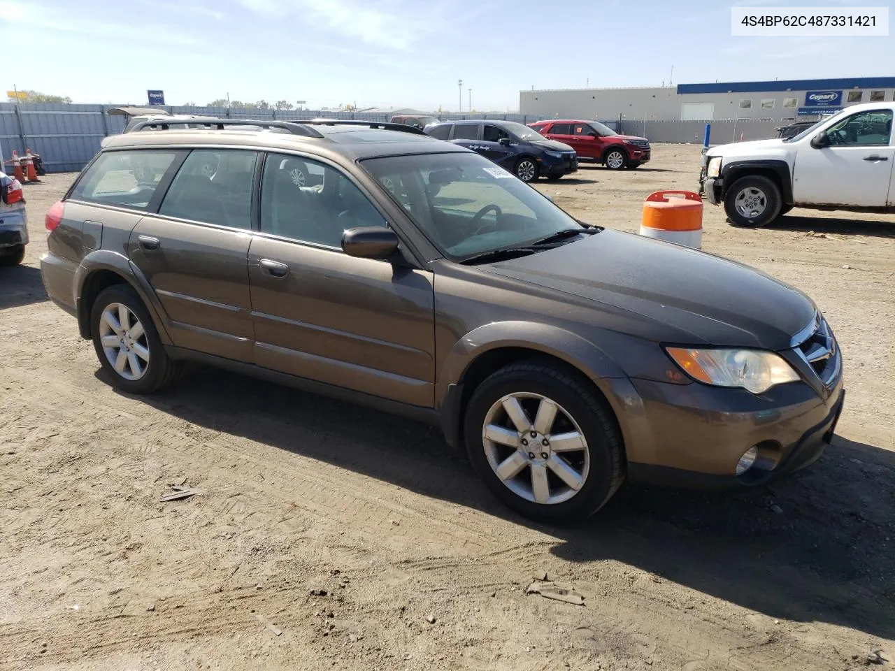 2008 Subaru Outback 2.5I Limited VIN: 4S4BP62C487331421 Lot: 73645624