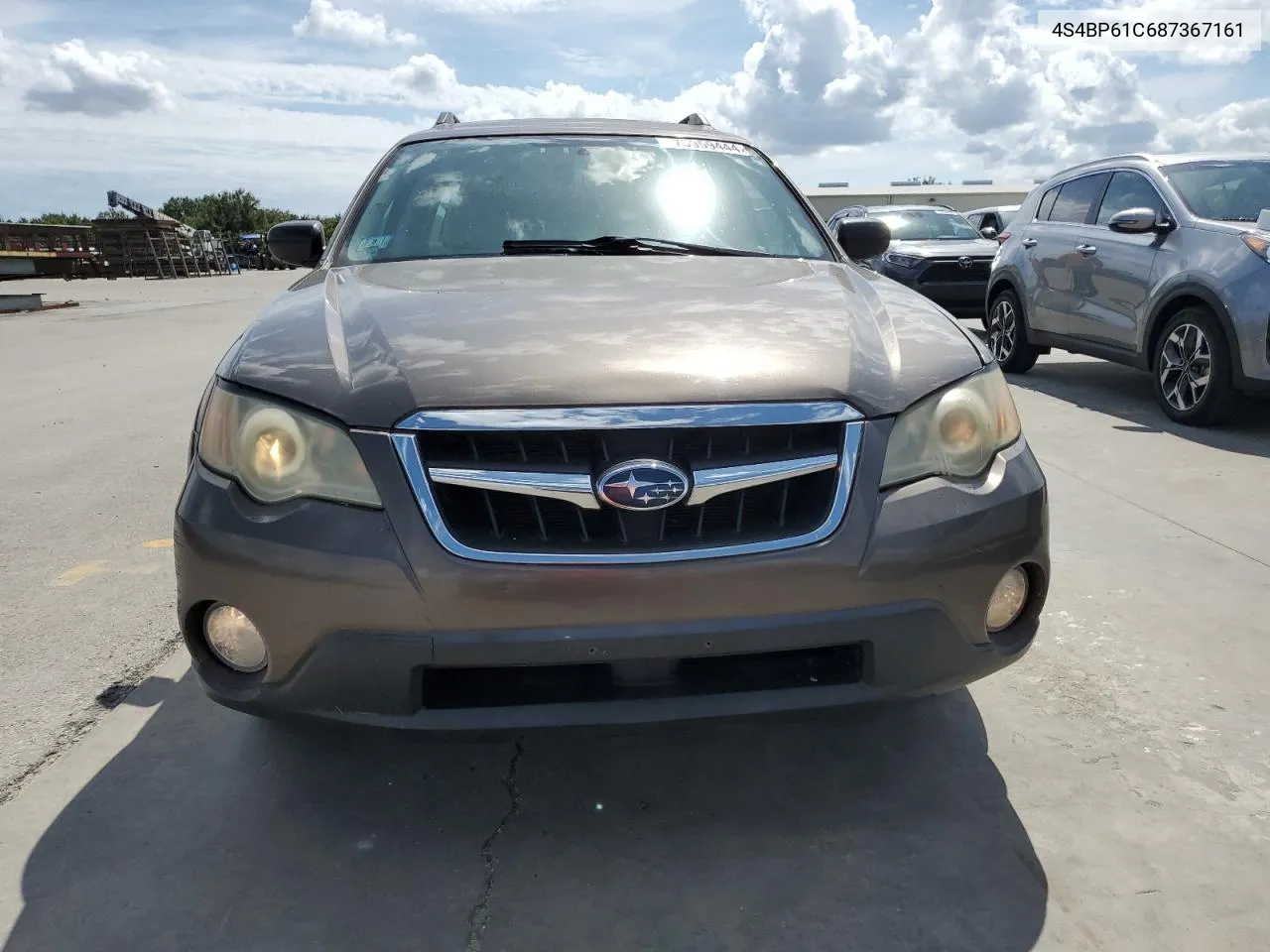 2008 Subaru Outback 2.5I VIN: 4S4BP61C687367161 Lot: 75959444