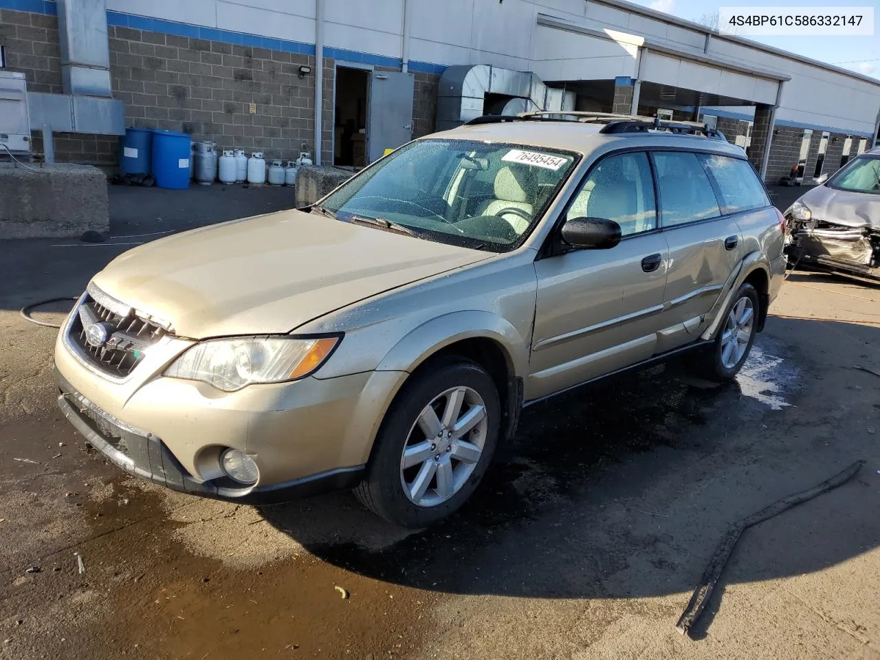 2008 Subaru Outback 2.5I VIN: 4S4BP61C586332147 Lot: 76495454