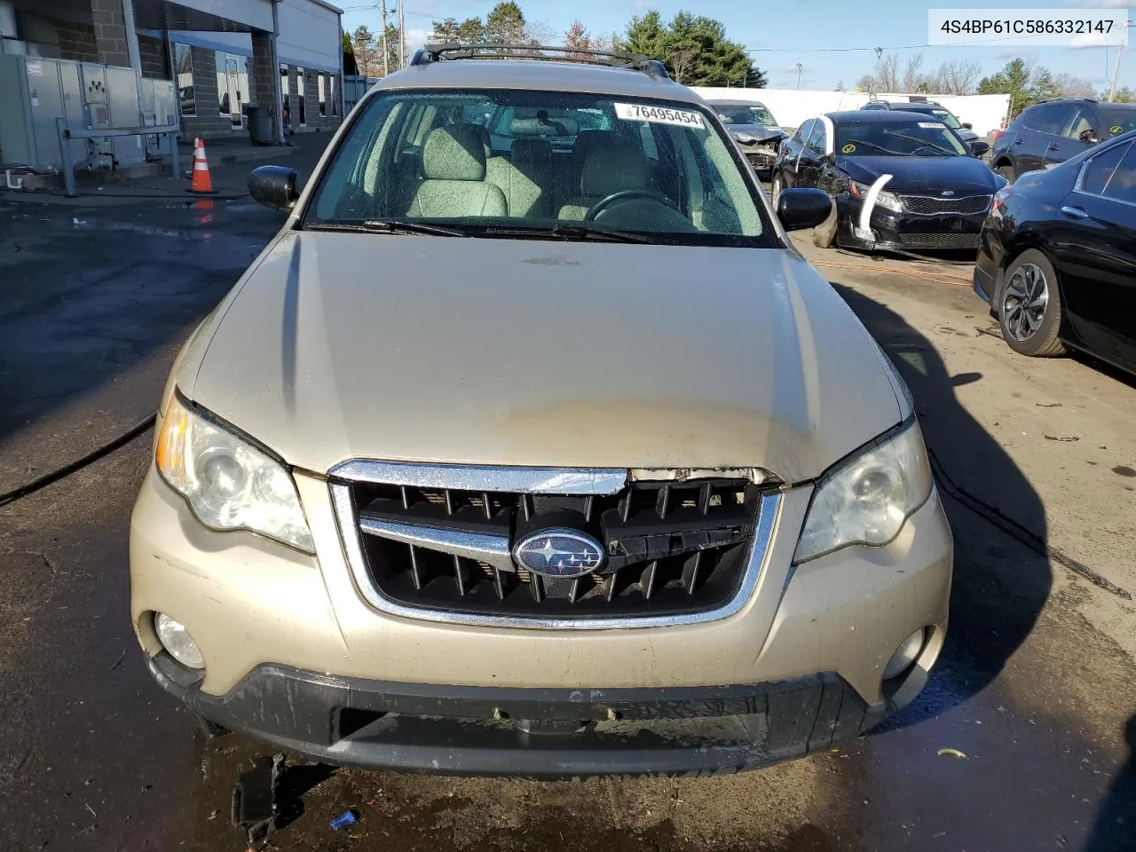 2008 Subaru Outback 2.5I VIN: 4S4BP61C586332147 Lot: 76495454