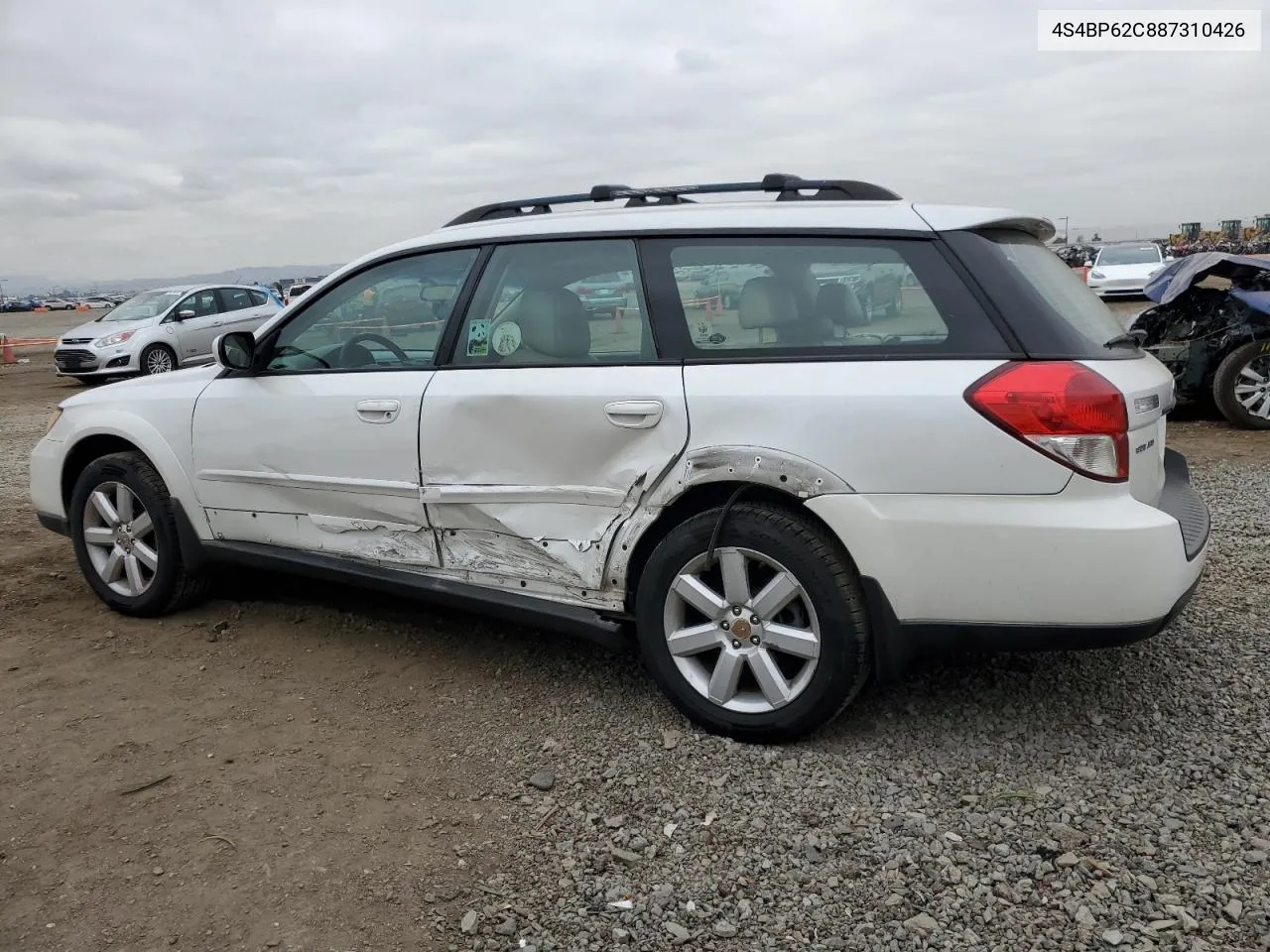 2008 Subaru Outback 2.5I Limited VIN: 4S4BP62C887310426 Lot: 76784134