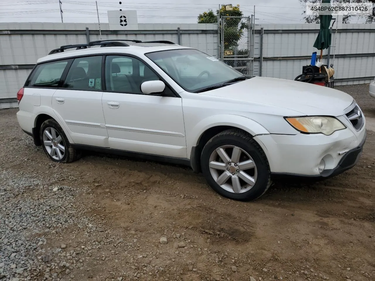 2008 Subaru Outback 2.5I Limited VIN: 4S4BP62C887310426 Lot: 76784134