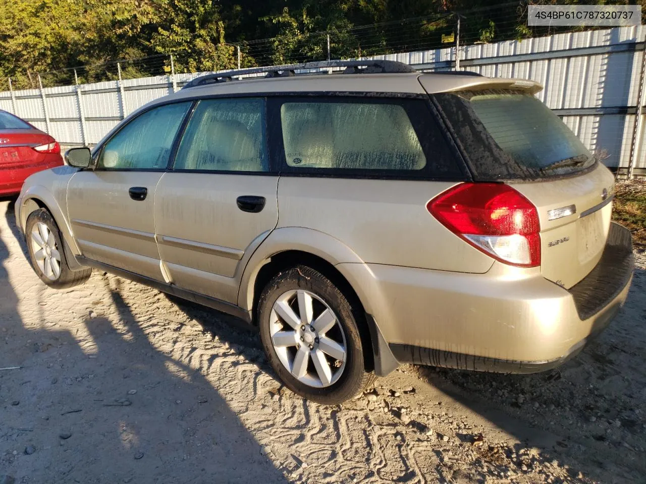 2008 Subaru Outback 2.5I VIN: 4S4BP61C787320737 Lot: 76834924