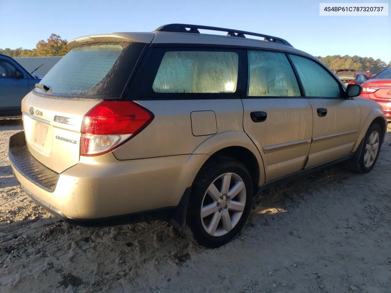 2008 Subaru Outback 2.5I VIN: 4S4BP61C787320737 Lot: 76834924