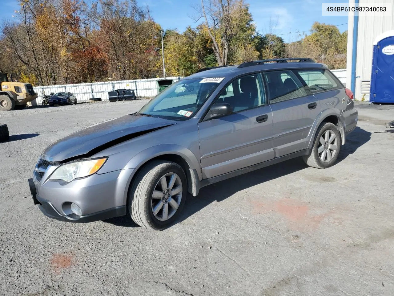 2008 Subaru Outback 2.5I VIN: 4S4BP61C987340083 Lot: 78010344