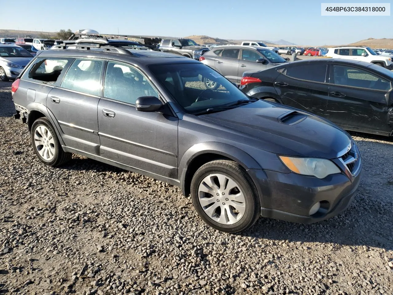 2008 Subaru Outback 2.5Xt Limited VIN: 4S4BP63C384318000 Lot: 79937114