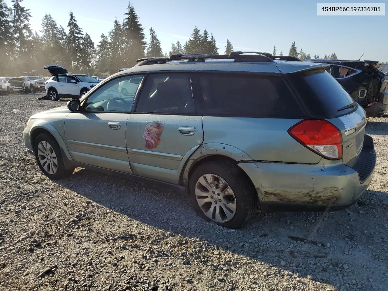 2009 Subaru Outback 2.5I Limited VIN: 4S4BP66C597336705 Lot: 69720984