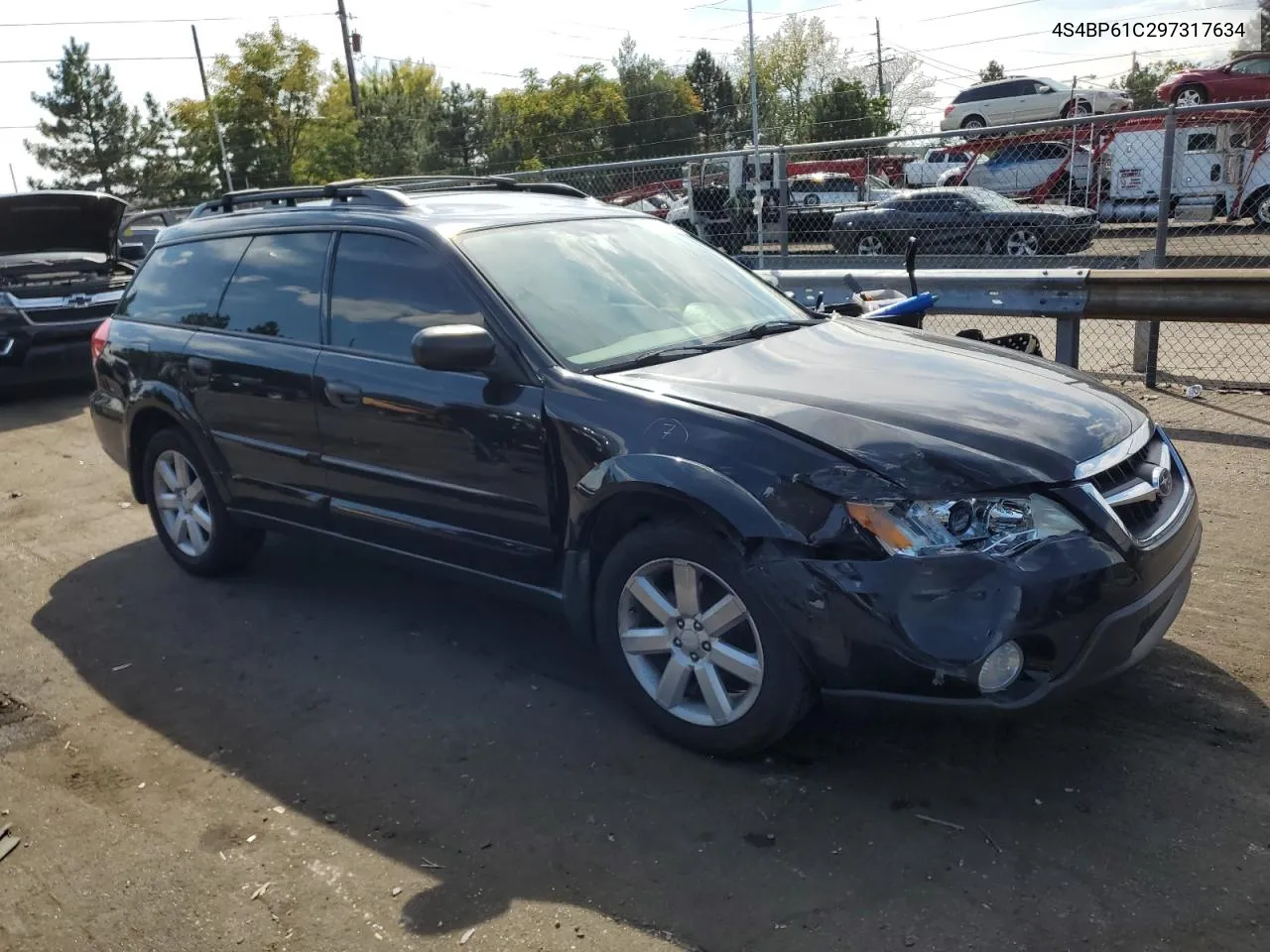 2009 Subaru Outback 2.5I VIN: 4S4BP61C297317634 Lot: 70523884