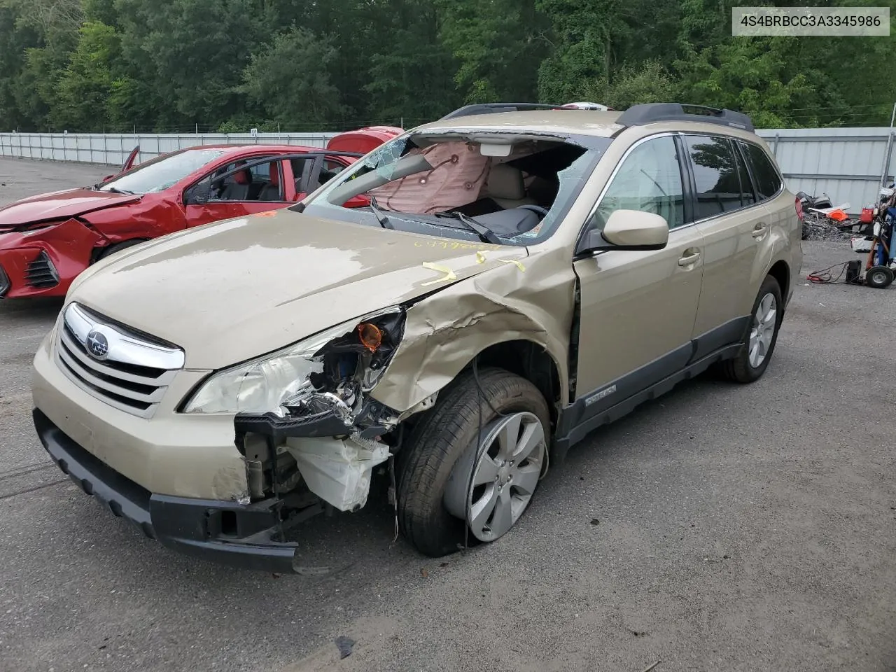 2010 Subaru Outback 2.5I Premium VIN: 4S4BRBCC3A3345986 Lot: 64998884