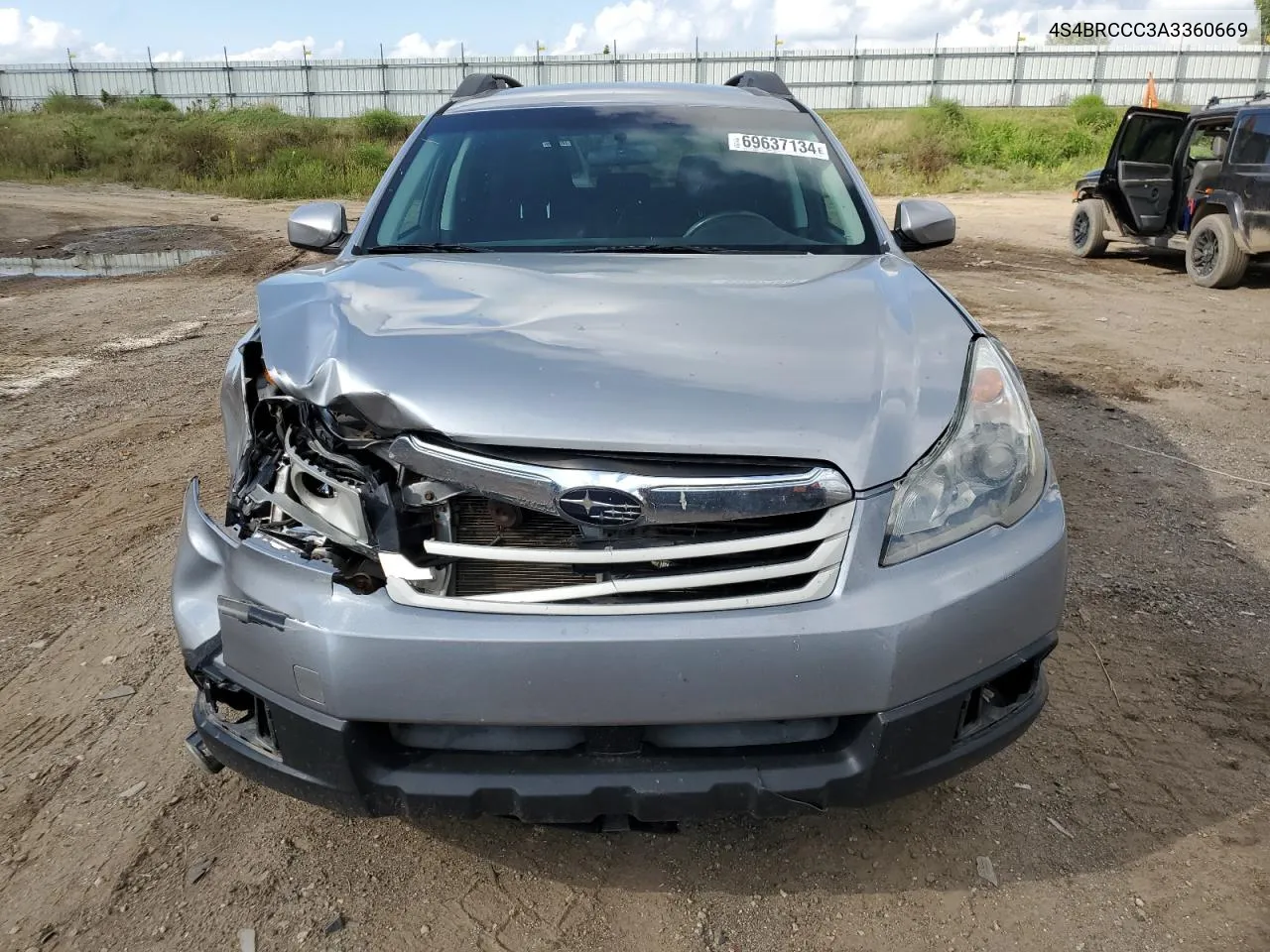 2010 Subaru Outback 2.5I Premium VIN: 4S4BRCCC3A3360669 Lot: 69637134