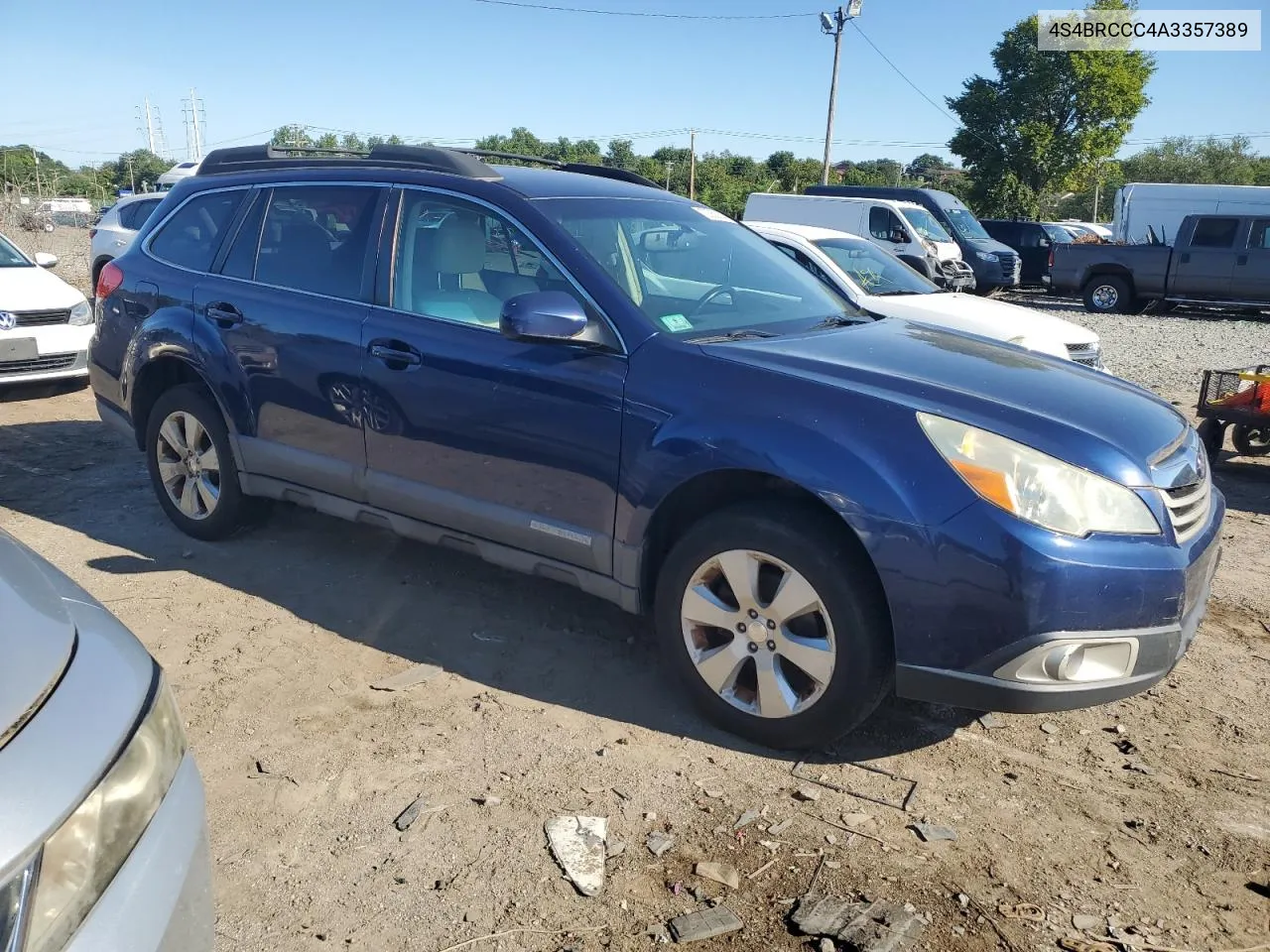 2010 Subaru Outback 2.5I Premium VIN: 4S4BRCCC4A3357389 Lot: 70062934