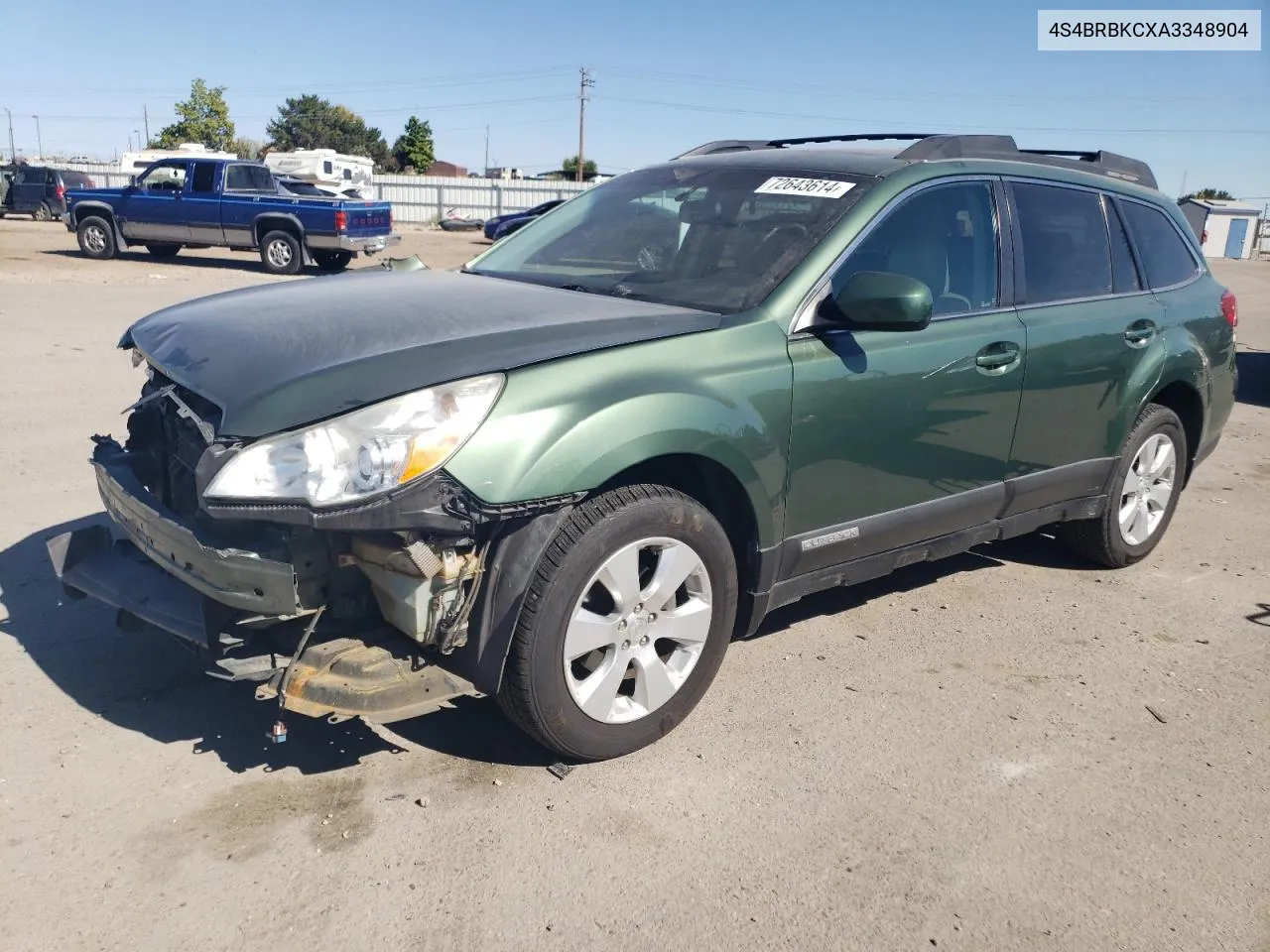 2010 Subaru Outback 2.5I Limited VIN: 4S4BRBKCXA3348904 Lot: 72643614