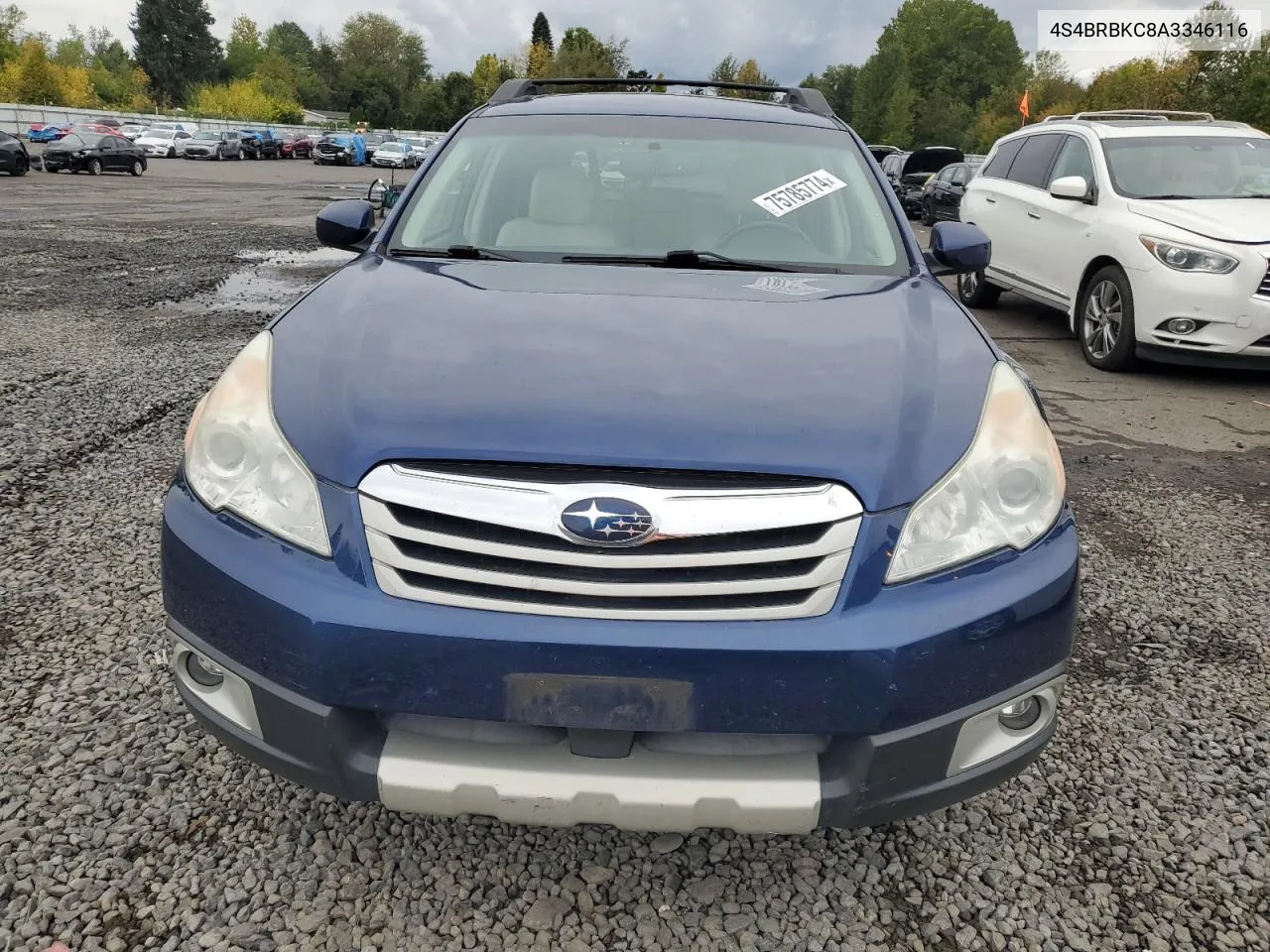 2010 Subaru Outback 2.5I Limited VIN: 4S4BRBKC8A3346116 Lot: 75785774