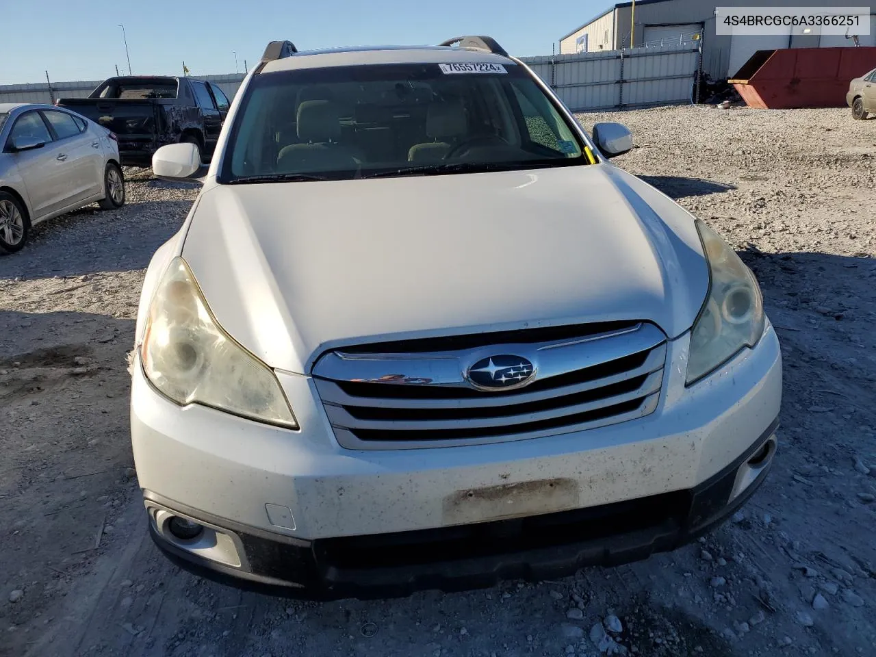 2010 Subaru Outback 2.5I Premium VIN: 4S4BRCGC6A3366251 Lot: 76557224