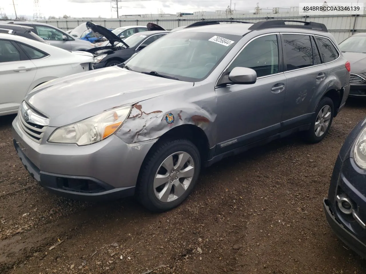 2010 Subaru Outback 2.5I Premium VIN: 4S4BRBCC0A3346139 Lot: 79259844