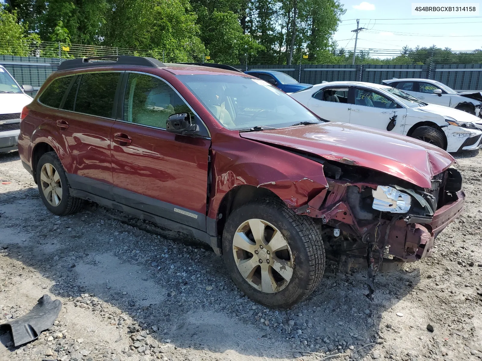 2011 Subaru Outback 2.5I Premium VIN: 4S4BRBGCXB1314158 Lot: 56336414