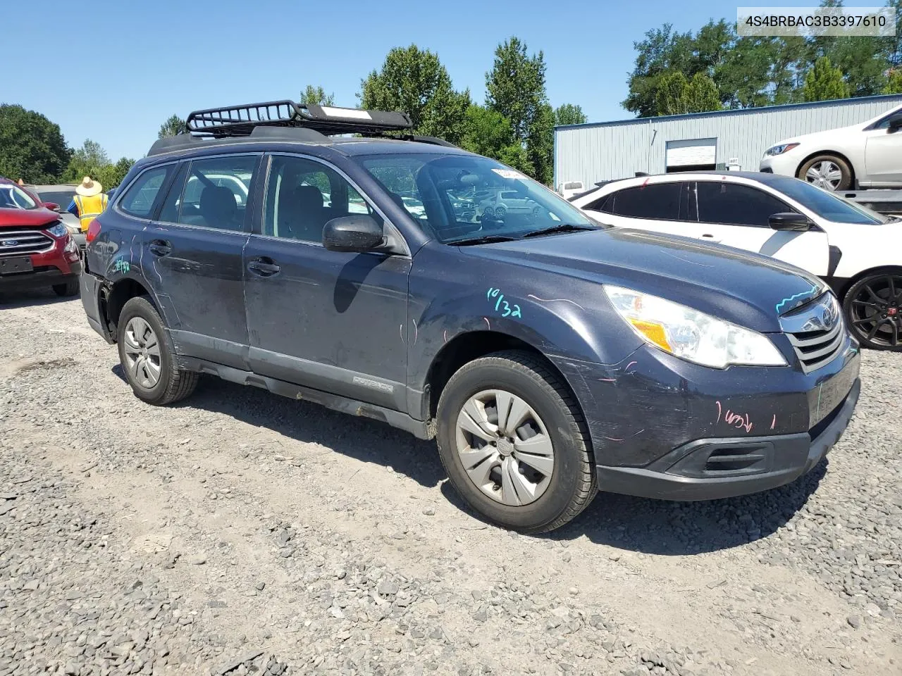 4S4BRBAC3B3397610 2011 Subaru Outback 2.5I