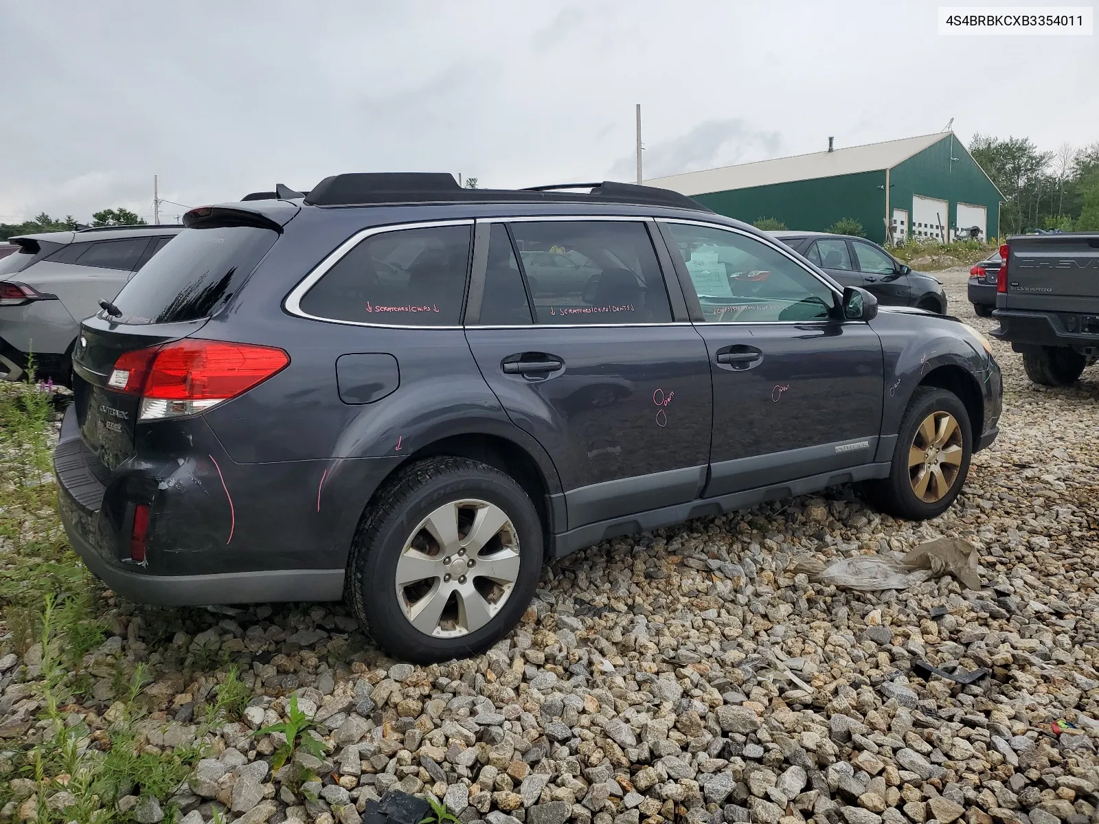 2011 Subaru Outback 2.5I Limited VIN: 4S4BRBKCXB3354011 Lot: 63524864