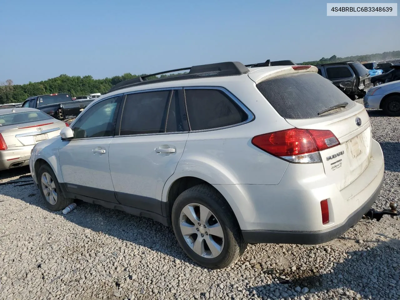 4S4BRBLC6B3348639 2011 Subaru Outback 2.5I Limited