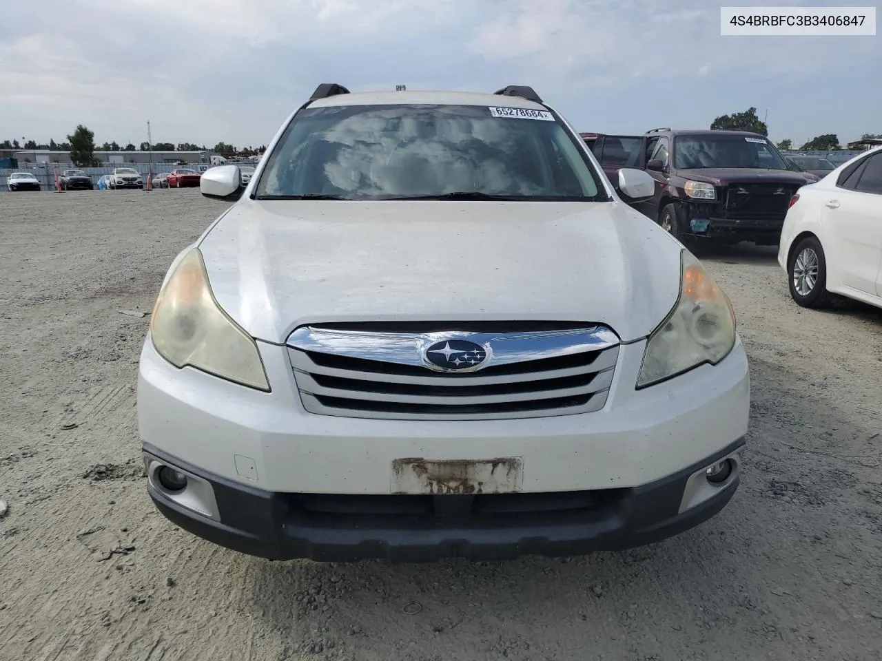 2011 Subaru Outback 2.5I Premium VIN: 4S4BRBFC3B3406847 Lot: 65278684