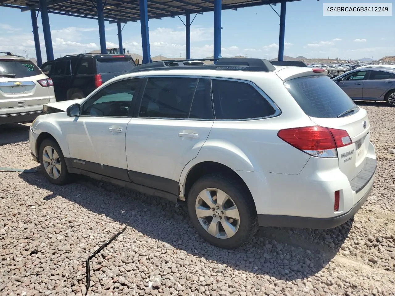 2011 Subaru Outback 2.5I VIN: 4S4BRCAC6B3412249 Lot: 66616104