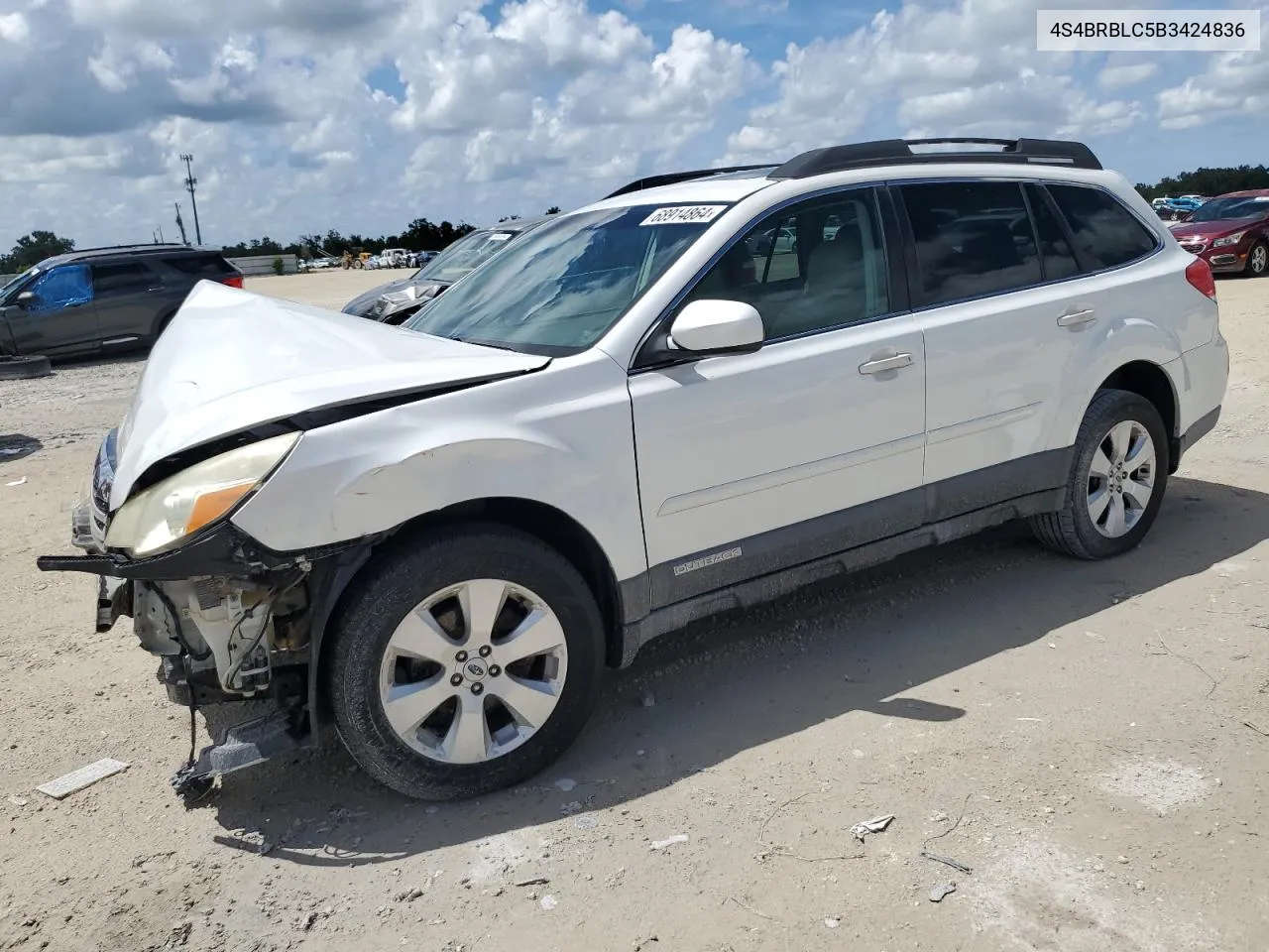 4S4BRBLC5B3424836 2011 Subaru Outback 2.5I Limited