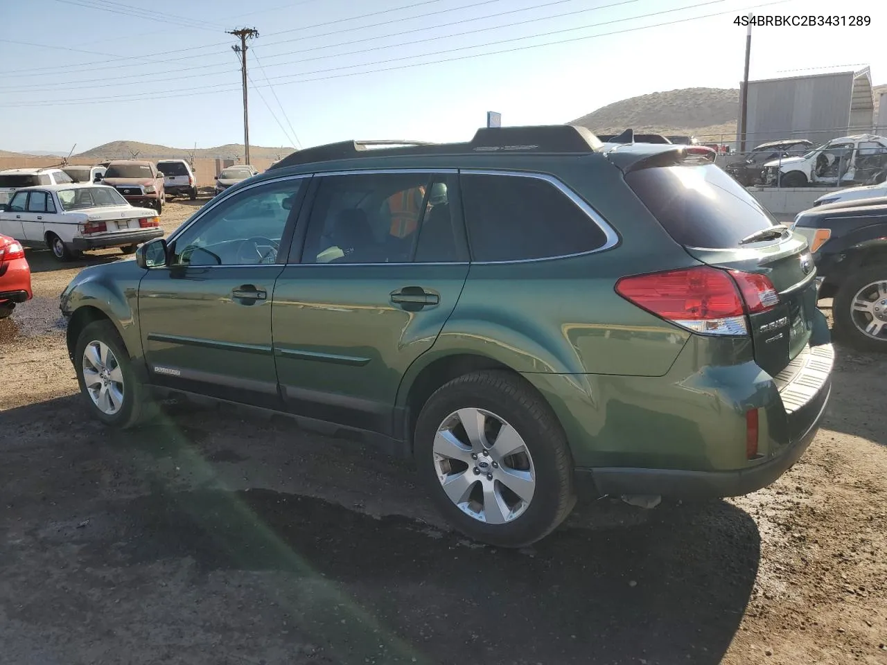 2011 Subaru Outback 2.5I Limited VIN: 4S4BRBKC2B3431289 Lot: 70886474