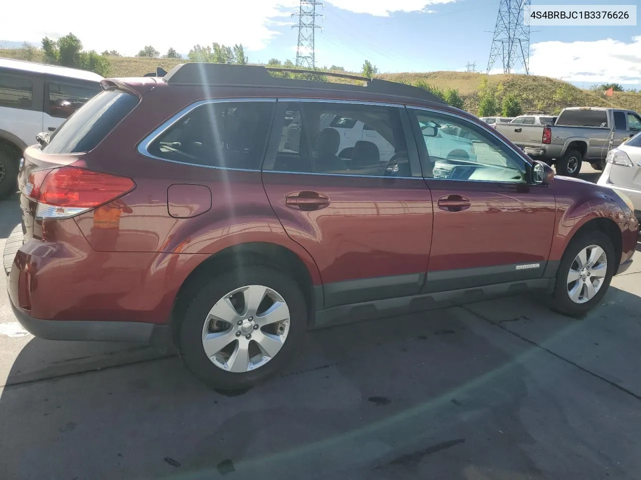 2011 Subaru Outback 2.5I Limited VIN: 4S4BRBJC1B3376626 Lot: 71482354