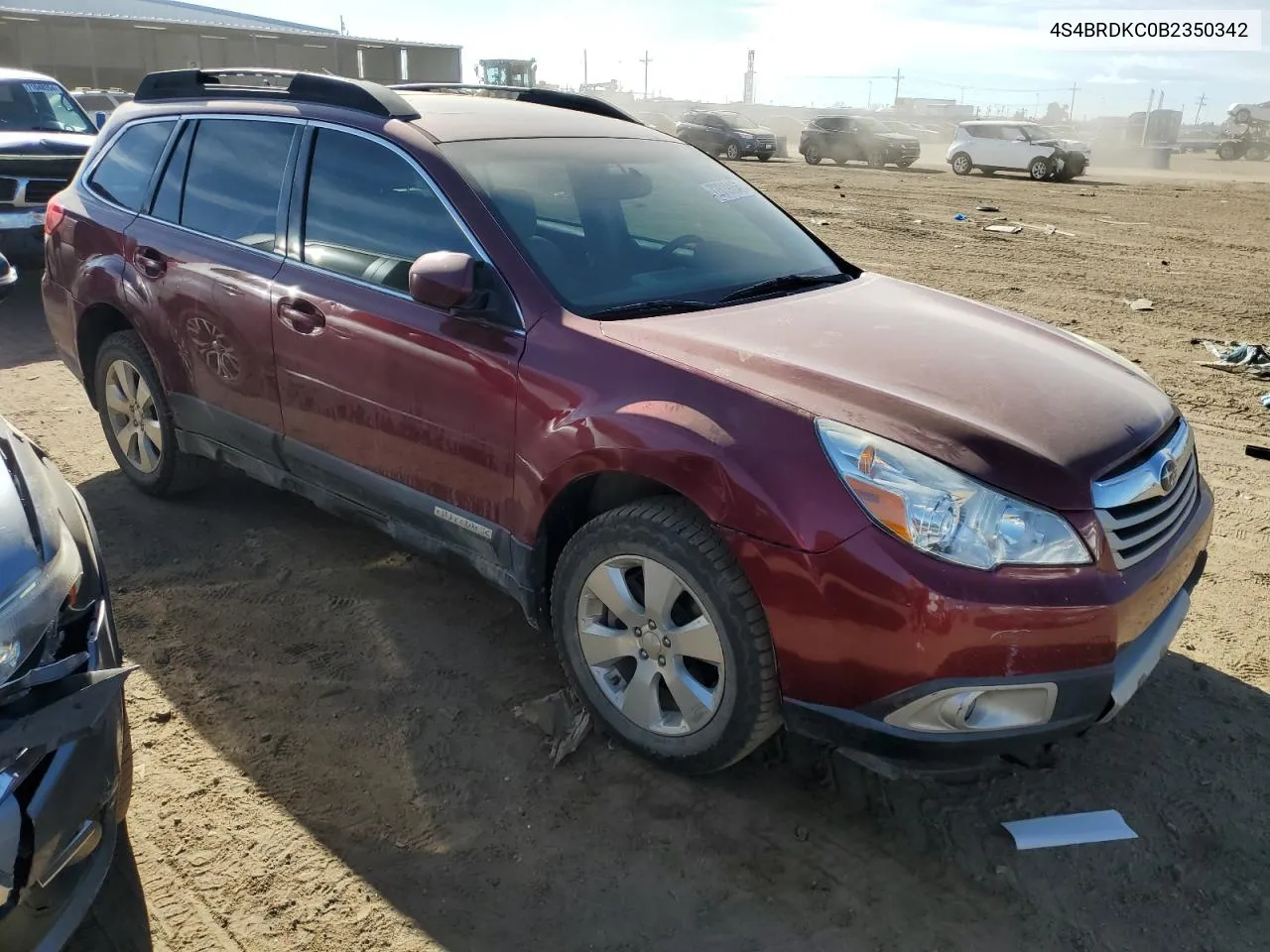 2011 Subaru Outback 3.6R Limited VIN: 4S4BRDKC0B2350342 Lot: 72012464