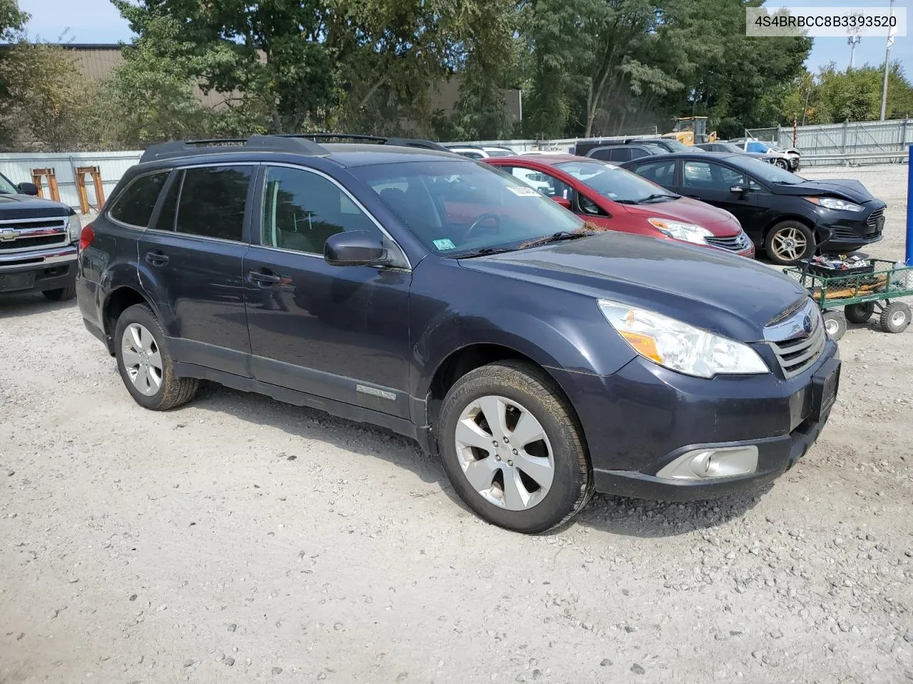 2011 Subaru Outback 2.5I Premium VIN: 4S4BRBCC8B3393520 Lot: 72014404