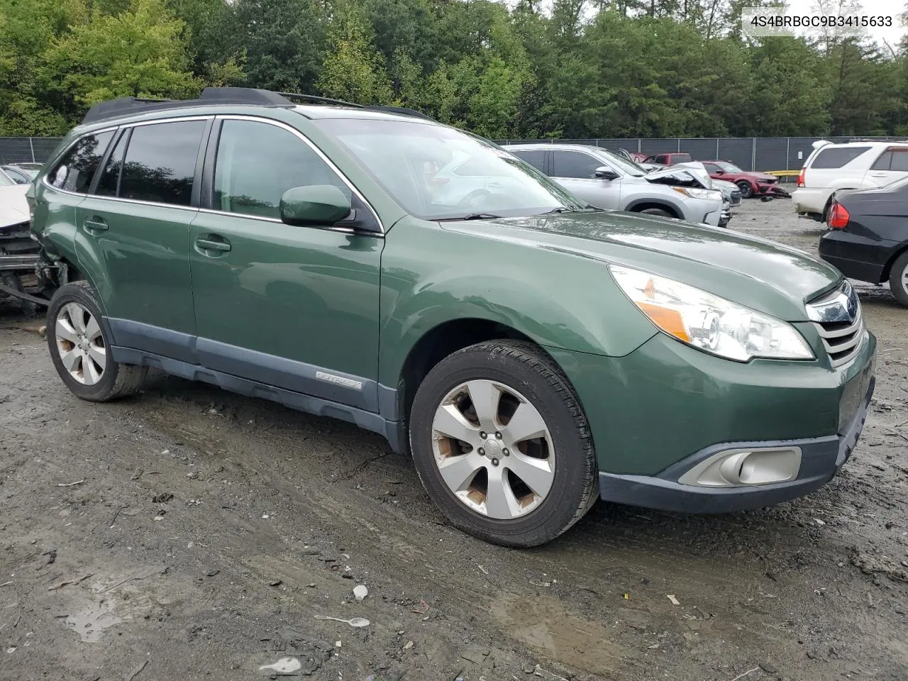 2011 Subaru Outback 2.5I Premium VIN: 4S4BRBGC9B3415633 Lot: 72119014