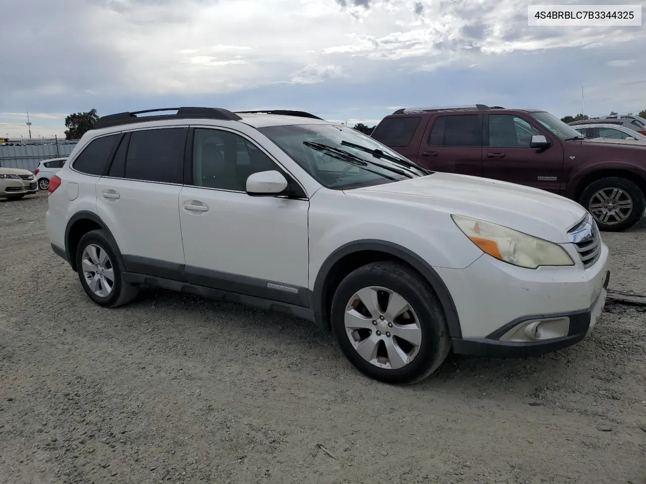 2011 Subaru Outback 2.5I Limited VIN: 4S4BRBLC7B3344325 Lot: 72231614