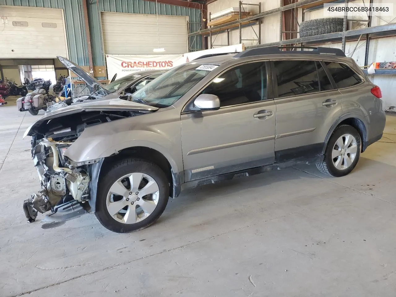 2011 Subaru Outback 2.5I Premium VIN: 4S4BRBCC6B3418463 Lot: 72555894