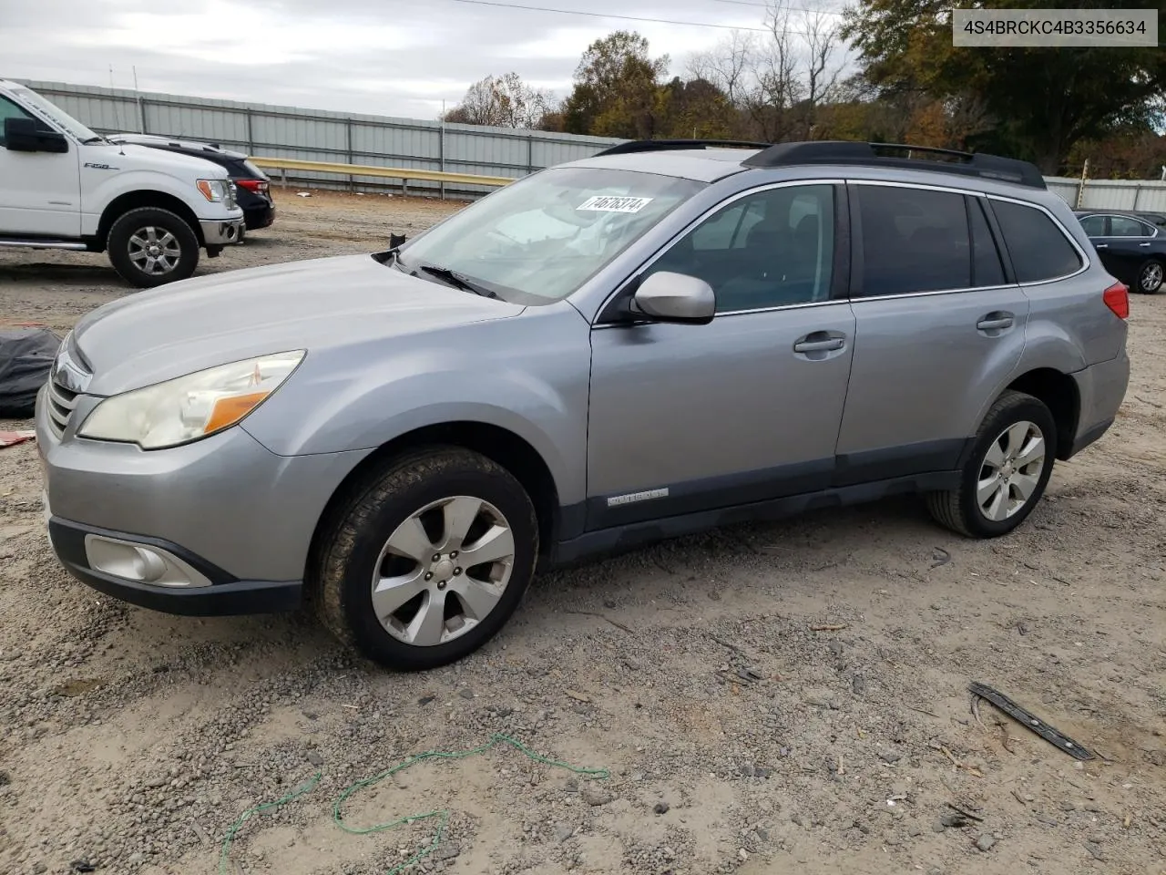 2011 Subaru Outback 2.5I Limited VIN: 4S4BRCKC4B3356634 Lot: 74676374